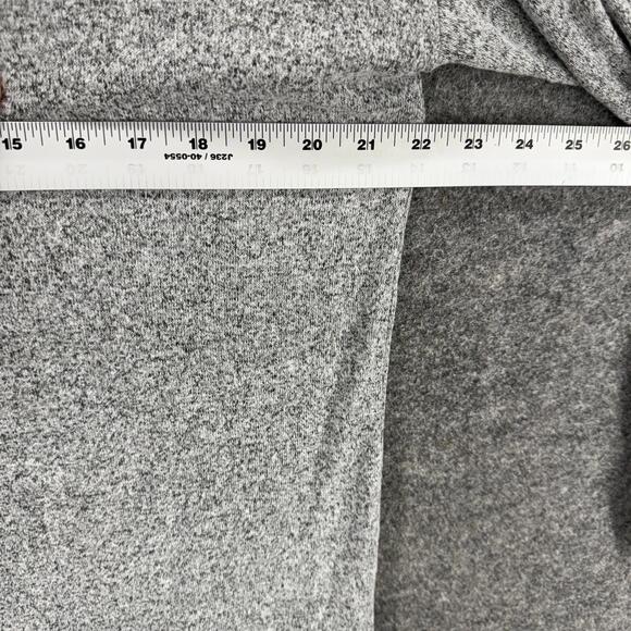 Coco & Main Sweater Pullover Women M Medium Gray Knit Cowl Neck Button Casual - Picture 5 of 7